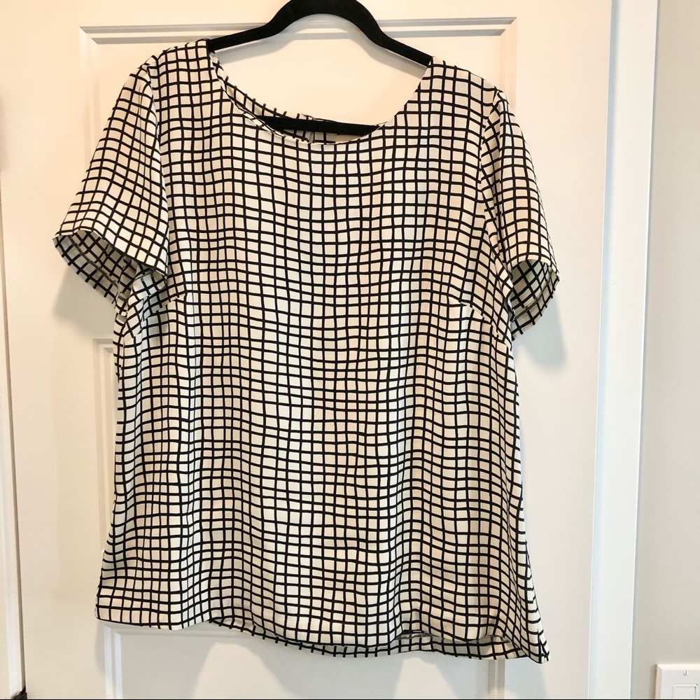 Loft Checkered Blouse